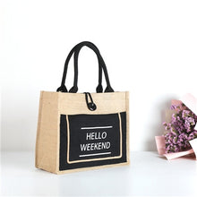 Load image into Gallery viewer, High Quality Women Linen Luxury Tote Large Capacity Female Casual Shoulder Bag Lady Daily Handbag Fresh Beach Shopping Bag