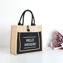 Load image into Gallery viewer, High Quality Women Linen Luxury Tote Large Capacity Female Casual Shoulder Bag Lady Daily Handbag Fresh Beach Shopping Bag