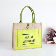 Load image into Gallery viewer, High Quality Women Linen Luxury Tote Large Capacity Female Casual Shoulder Bag Lady Daily Handbag Fresh Beach Shopping Bag